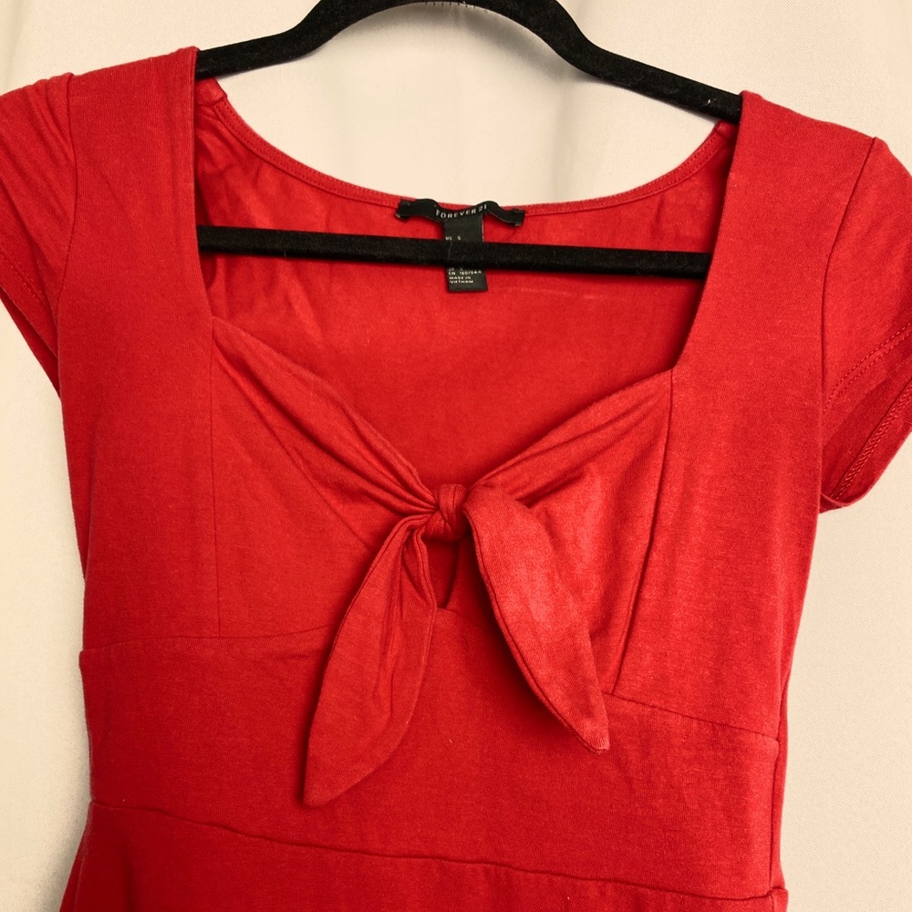 Cute girly red summer dress from Forever 21